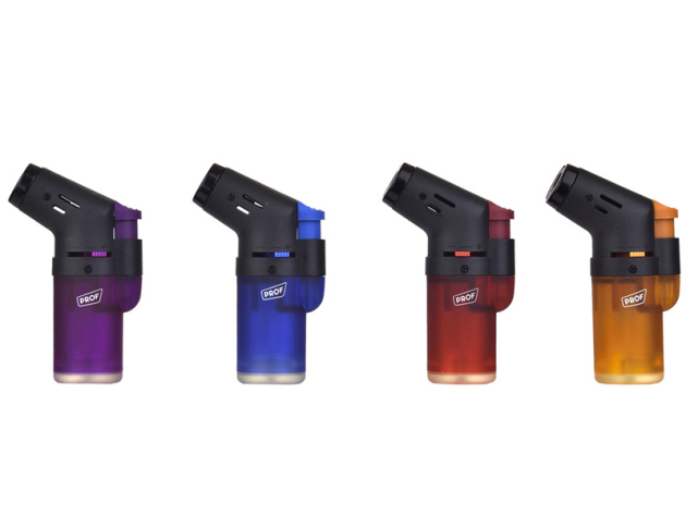 Sturmfeuerzeuge "MINI TORCH", Jetflame 4-fach sortiert, 12er Display