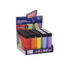 Sturmfeuerzeuge "RUBBER ROUND", Jetflame 5-fach sortiert, 25er Display