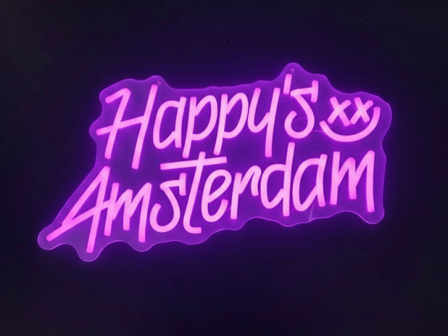 LED Schild "Happys Amsterdam"