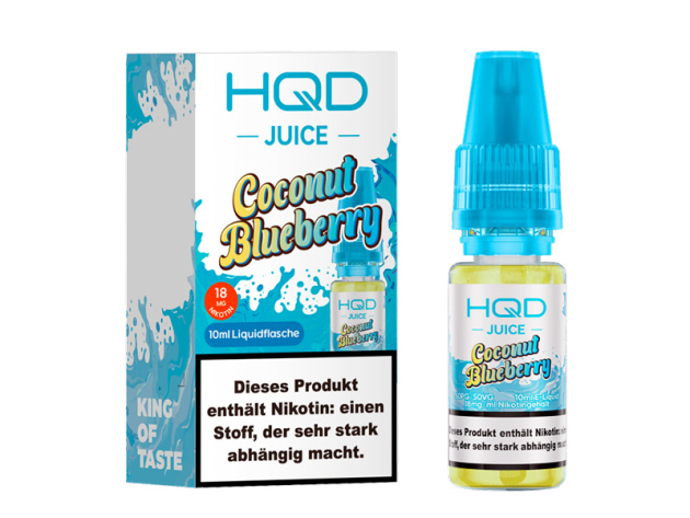 HQD JUICE - Coconut Blueberry (Kokos, Blaubeere) - Liquid - 18 mg - 10 ml