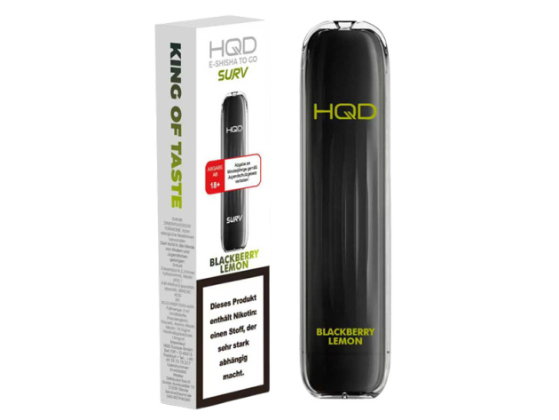HQD SURV - Blackberry Lemon (Brombeer, Zitrone) - Einweg Vape - 18 mg - 600 Züge