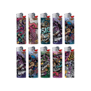 BIC Maxi J26 Reibrad Feuerzeuge "Doodles...