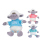 Schaf mit T-Shirt, 25/34 cm, 3-fach, einzeln