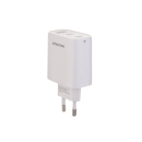 Tekmee Netzstecker 1xUSB/2xType-C, weiß