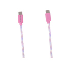 Tekmee Ladekabel, 1m; 2xTYPE-C, pink oder blau