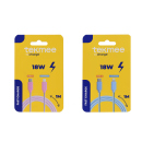 Tekmee Ladekabel, 1m; TYPE-C/Lightning, pink oder blau