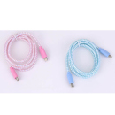 Tekmee Ladekabel, 1m; TYPE-C/Lightning, pink oder blau