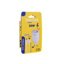 Tekmee Netzstecker, Type-C, Ladekabel 1xLightning, 1xType-C, weiß