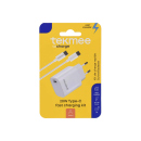 Tekmee Netzstecker/Ladekabel, 20W Type-C, wei&szlig;