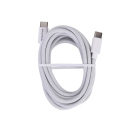 Tekmee Ladekabel 60W, 2x Type-C, 2m, weiß