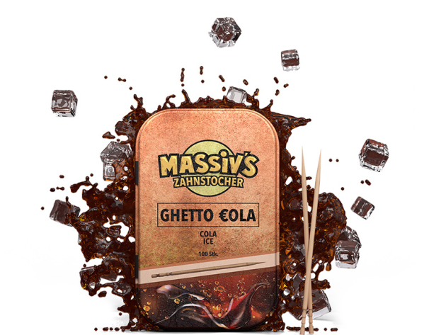 MASSIVS Zahnstocher Ghetto Cola - Cola - 100er Pack