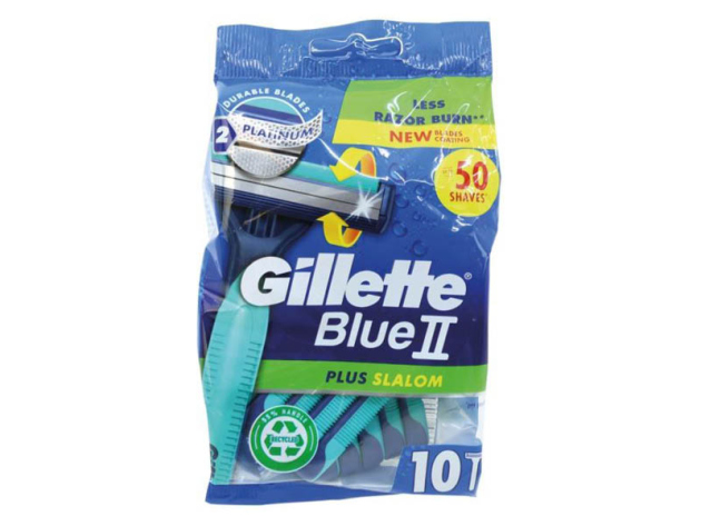 Einweg-Rasierer "Gillette Blue II" Slalom, 10er Pack