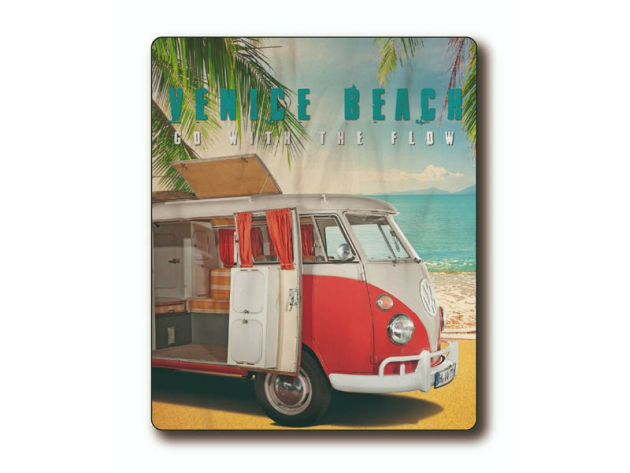 Volkswagen Fleecedecke, UVP: 15,99 Euro