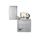 Zippo Feuerzeug - Pipe Chrome Brushed