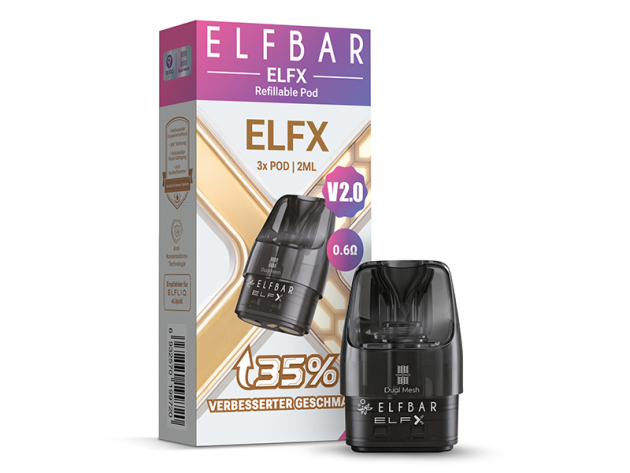 ELFBAR ELFX  V2.0 -  Refillables Pod - 0,6 Ohm
