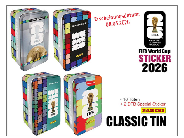 Panini FIFA WM 2026; Sticker -  Classic Tin