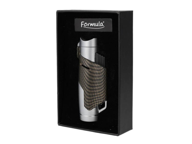 Sturmfeuerzeug "CROCODILE AVENTO TRIPLE" silver