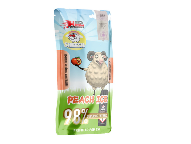 SHEESH Signature Pod - Peach Ice - Blend 98% - 2ml