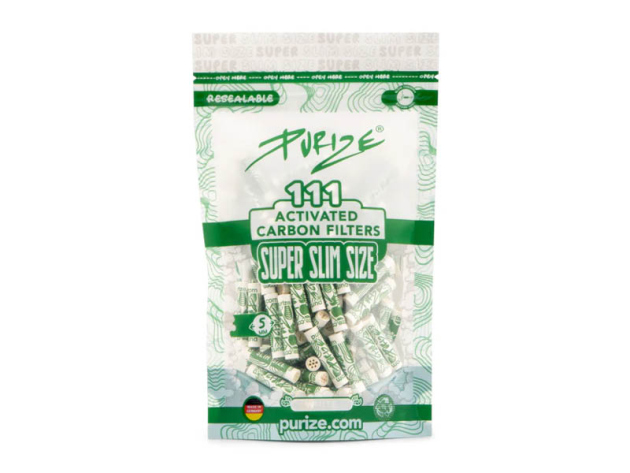 PURIZE, 111er Pack., Super Slim Size Ø 5mm, Aktivkohlefilter