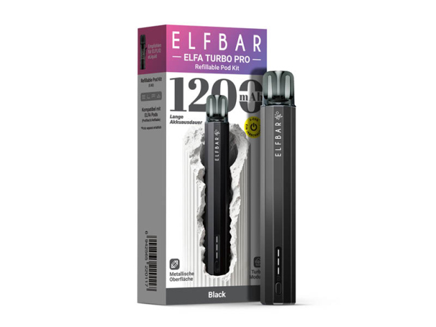 ELFBAR ELFA Refillables - Turbo Pro Kit - black