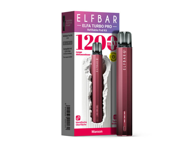 ELFBAR ELFA Refillables - Turbo Pro Kit - maroon