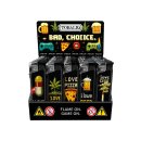 Elektrofeuerzeuge "Bad Choice" 5-fach sortiert, 50er Display