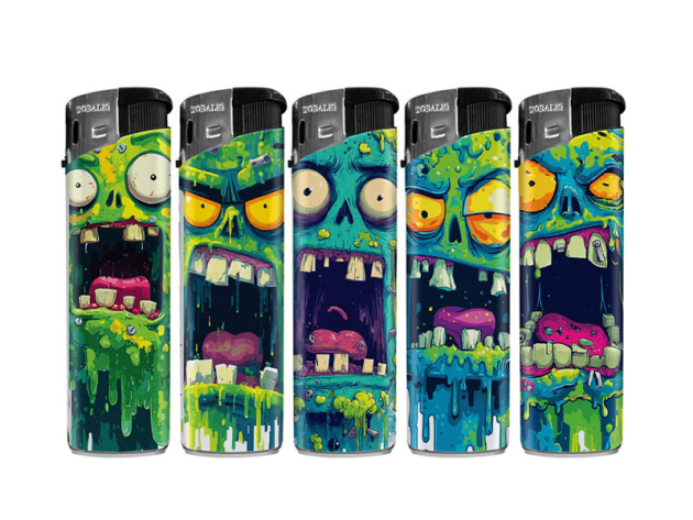 Elektrofeuerzeuge "Big Bite" 5-fach sortiert, 50er Display