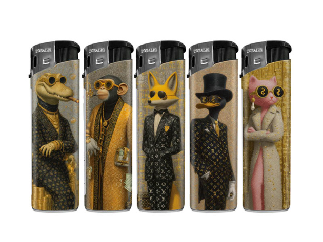 Elektrofeuerzeuge "Cool Boss" 5-fach sortiert, 50er Display