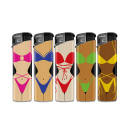 Elektrofeuerzeuge "Bikini Fan" 5-fach sortiert,...