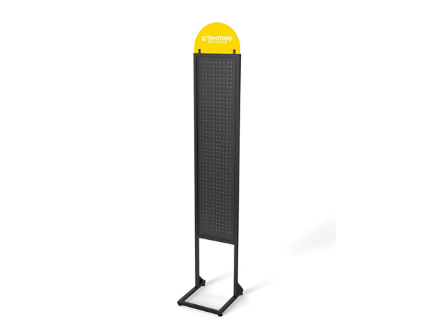 Tekmee Präsentations-Display "Schwarz"; 2 Säulen ohne Haken