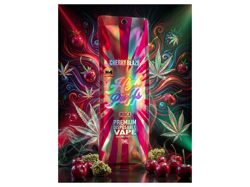 High Puff - H4 Superior Blend - Cherry Blaze - 1 ml - H4 96 %