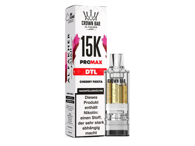 Al Fakher 15K PRO MAX Pod - Cherry Fiesta (Früchtemix, Kirsche) - 6 mg - 15.000 Züge