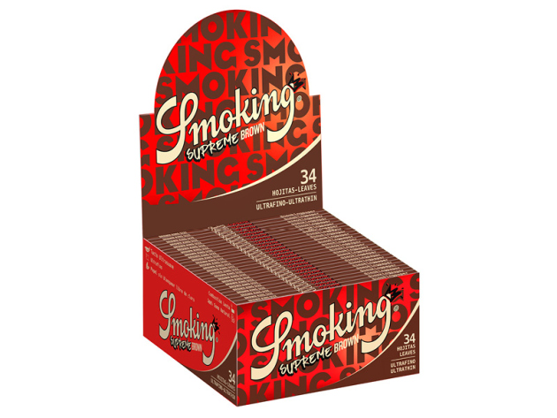 Smoking King Size Supreme Brown 50 Hefte je 34 Blatt