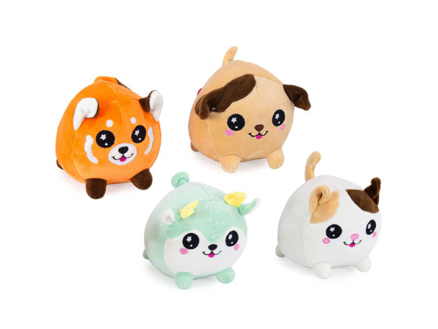 Kawaii Tiersort., rund 4-fach sortiert, 11x9cm, einzeln