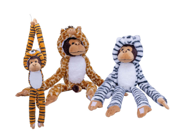 Affe im Tier-Kostüm, 7-fach sortiert, 25/50cm, einzeln