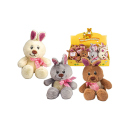 Hasen 14cm, 3-fach sortiert, 12er Display
