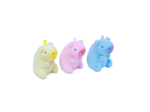 Capybara pastellfarben 10cm, 3-fach sortiert, einzeln