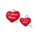 Plüsch Herz "I love you", 9 cm