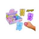 Squeezy Bär Perlen, 8cm, 12er Display