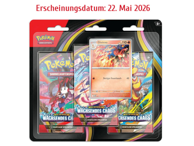 Pokémon - 3er Blister - Mega-Entwicklung - Wachsendes Chaos