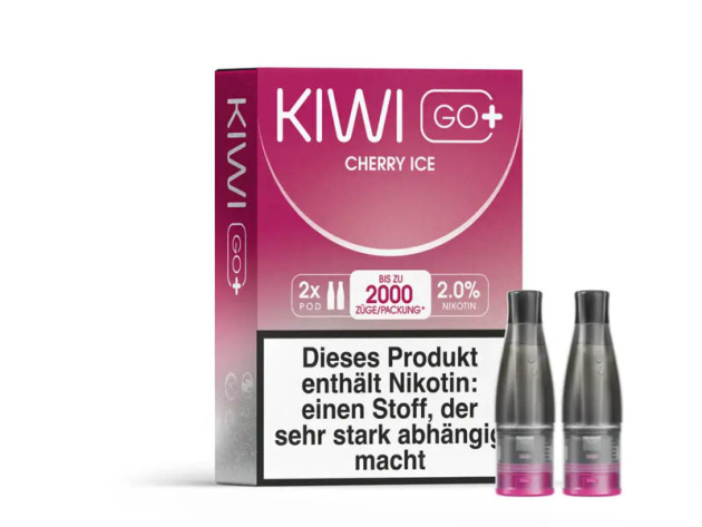 KIWI GO+ Pod - Cherry Ice (Kirsche Eis) - 20mg - 2er Set