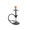 Shisha "Super Heroes", transparent/schwarz, Clicksystem, 48 cm, 1 Schlauch