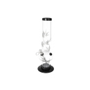 Acrylbong "Boss" transparent/Hanf silberfb.,...