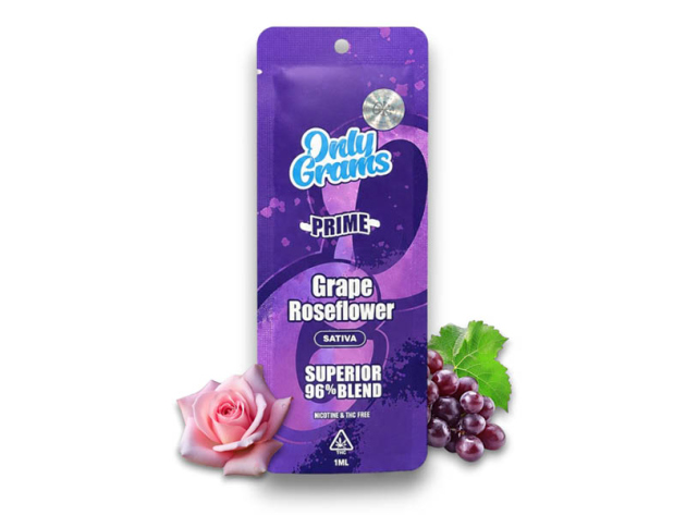 Only Grams - Grape Roseflower - H2 Superior Vape 96% - 1ml