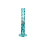 Glasbong "Blau/Transparent" mit Eis, Höhe 38 cm; Schliff: 18,8 mm