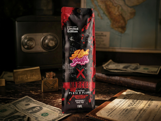 High Puff NARCOS "LE" - H4 Superior Blend - PLATA O PLOMO  - 1 ml - H4 96%