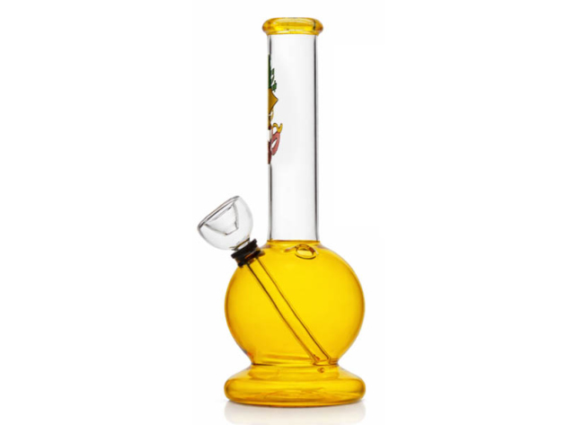 Glasbong "Rasta" Amber, 20cm