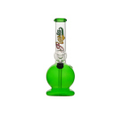 Glasbong "Rasta" Grün, 20cm