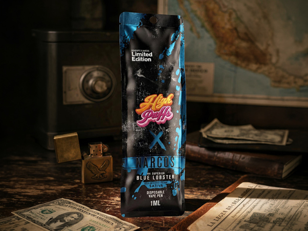 High Puff NARCOS "LE" - H4 Superior Blend - BLUE LOBSTER  - 1 ml - H4 96%