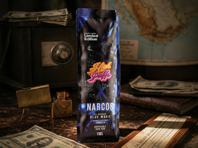 High Puff NARCOS "LE" - H4 Superior Blend - BLUE MAGIC  - 1 ml - H4 96%